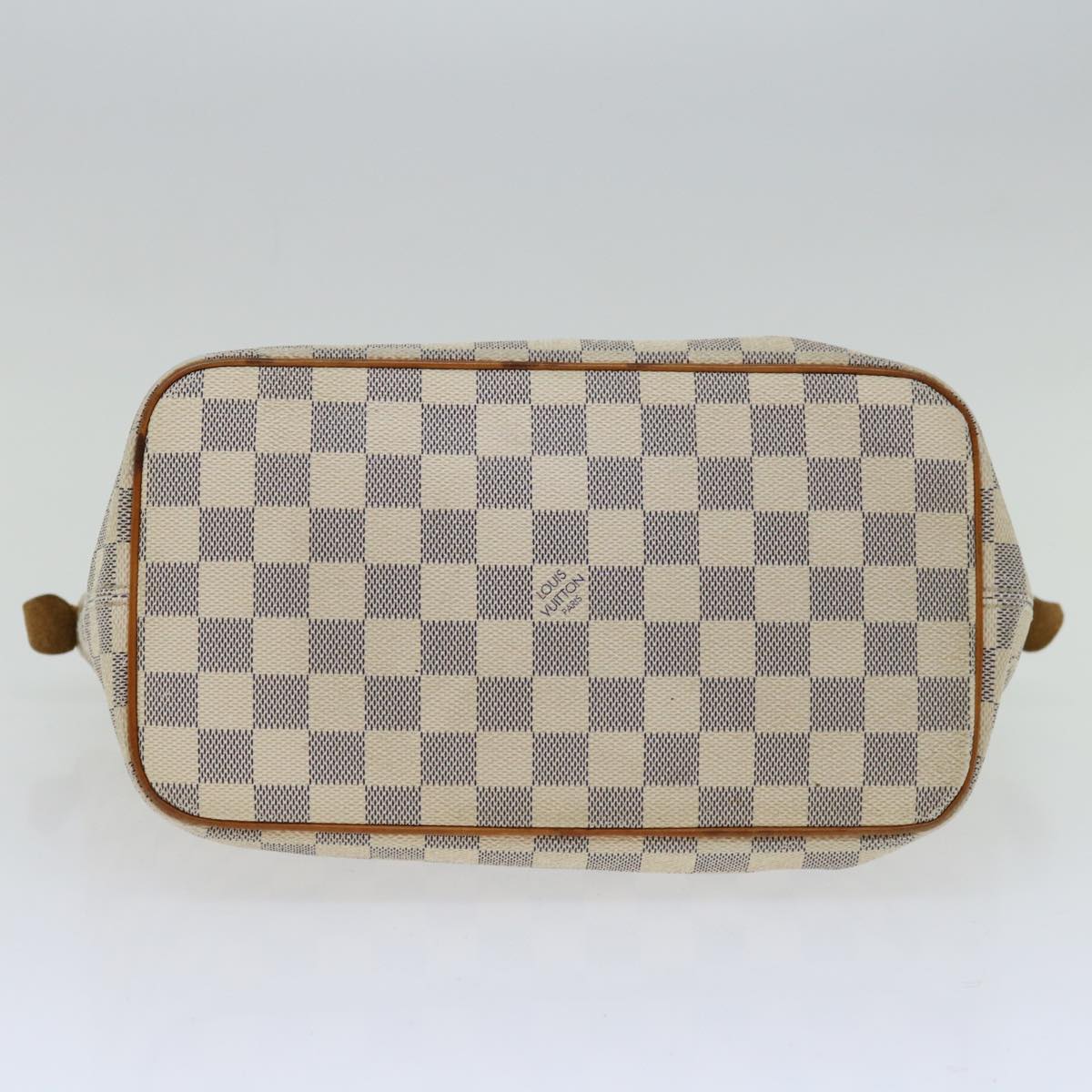 LOUIS VUITTON Damier Azur Saleya PM Tote Bag N51186 LV Auth 66479