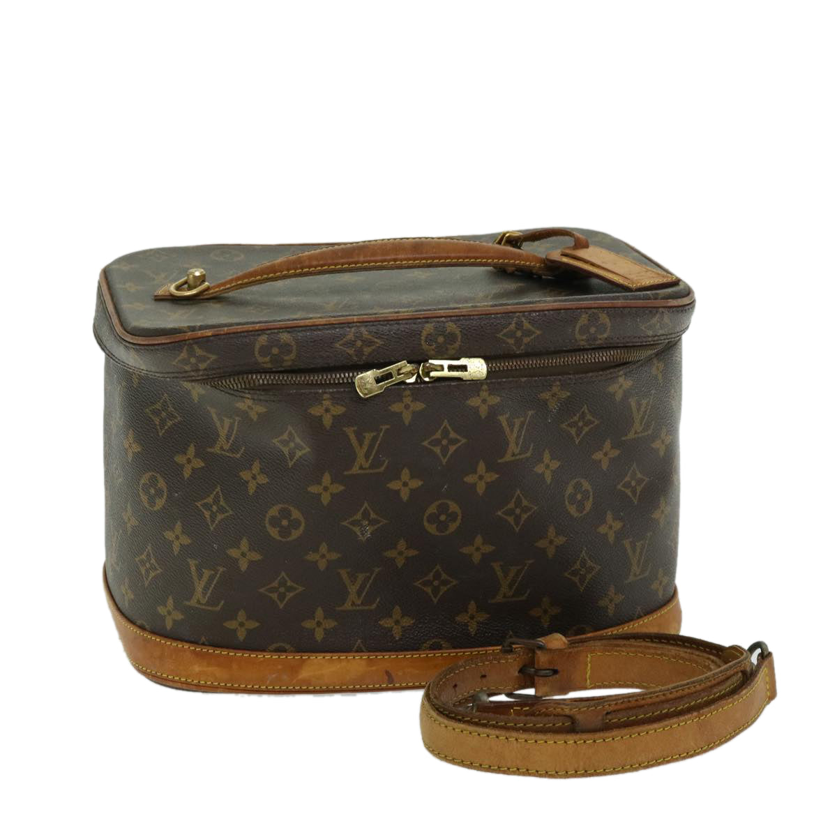 LOUIS VUITTON Monogram Nice Hand Bag 2way M47280 LV Auth 66485