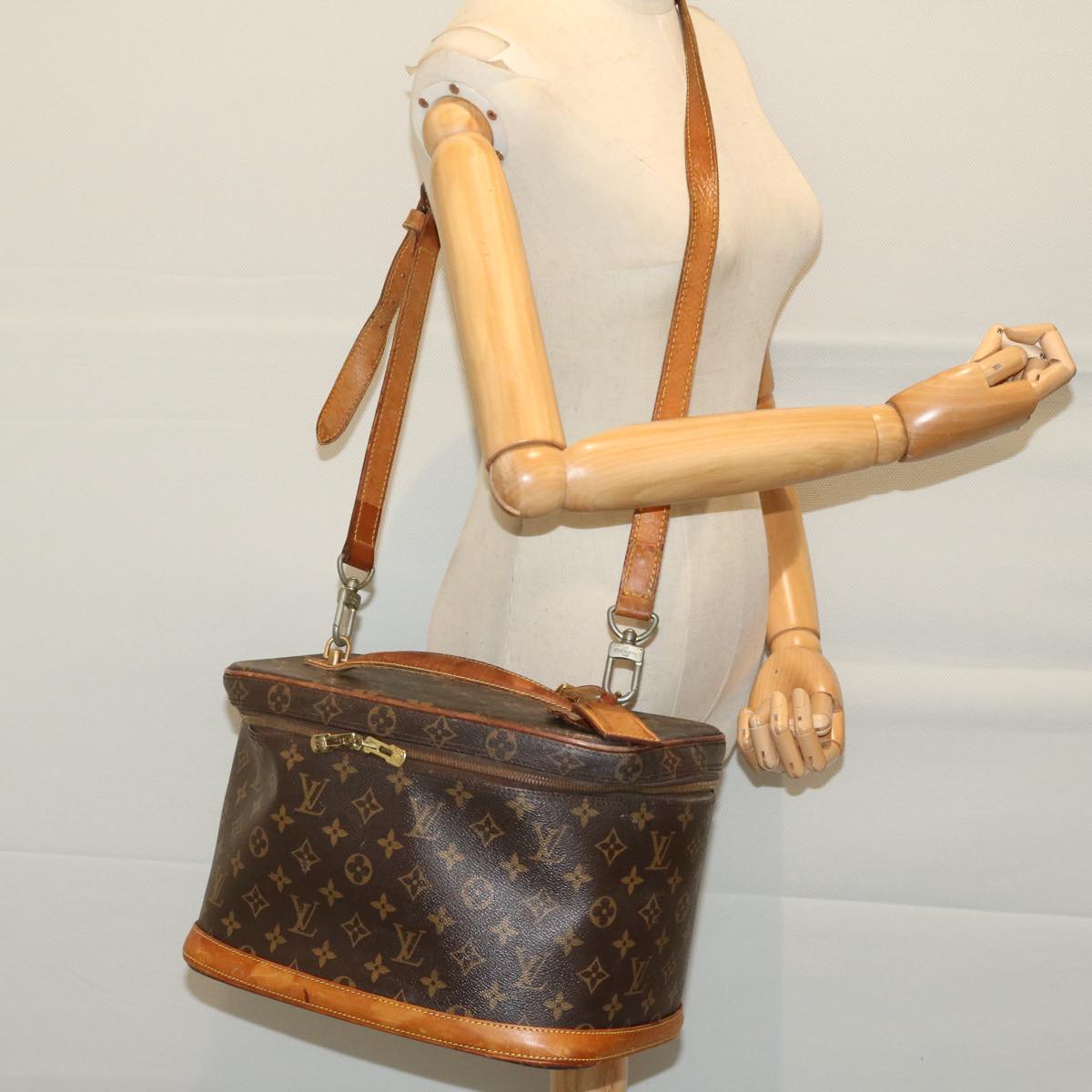 LOUIS VUITTON Monogram Nice Hand Bag 2way M47280 LV Auth 66485