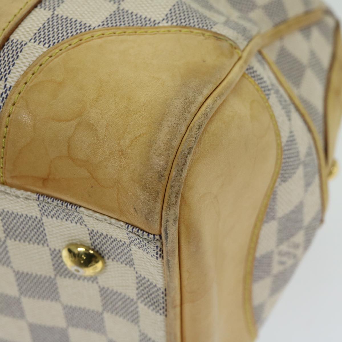 LOUIS VUITTON Damier Azur Berkeley Hand Bag N52001 LV Auth 66486