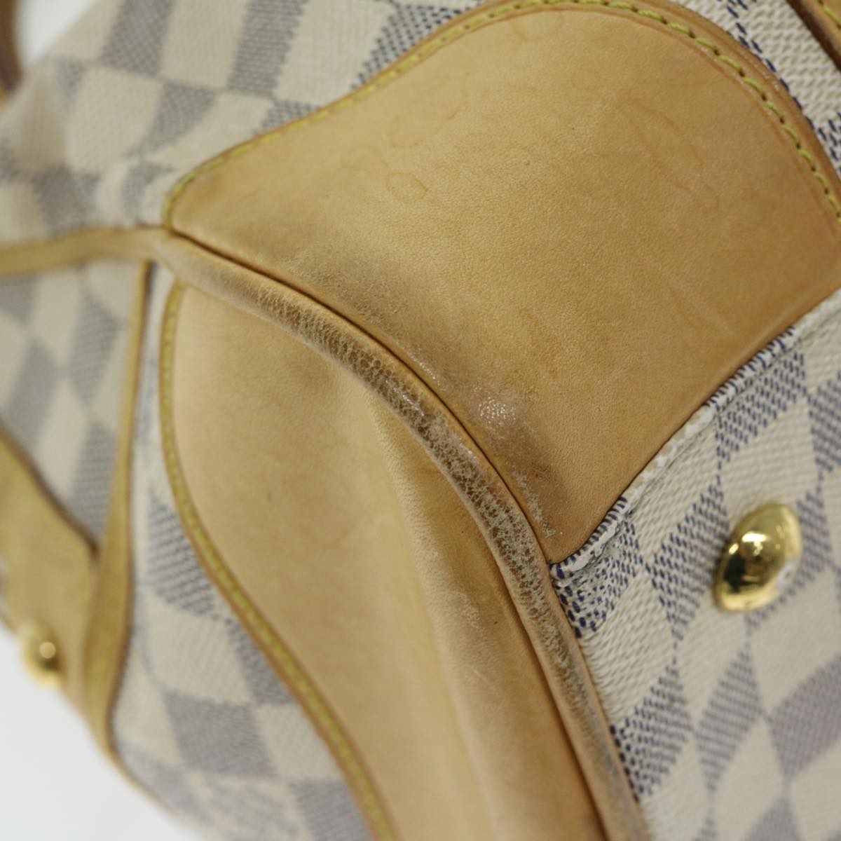 LOUIS VUITTON Damier Azur Berkeley Hand Bag N52001 LV Auth 66486