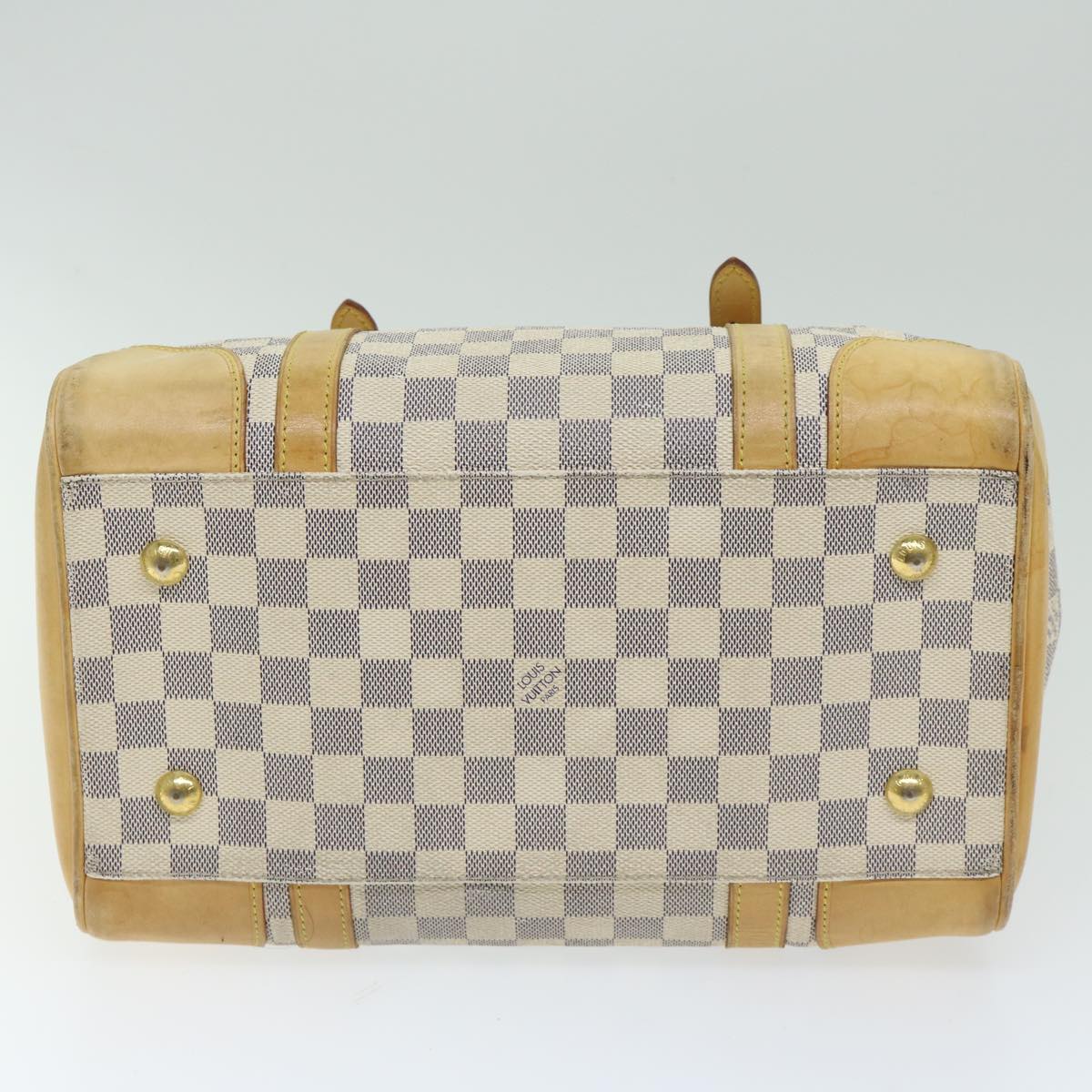 LOUIS VUITTON Damier Azur Berkeley Hand Bag N52001 LV Auth 66486