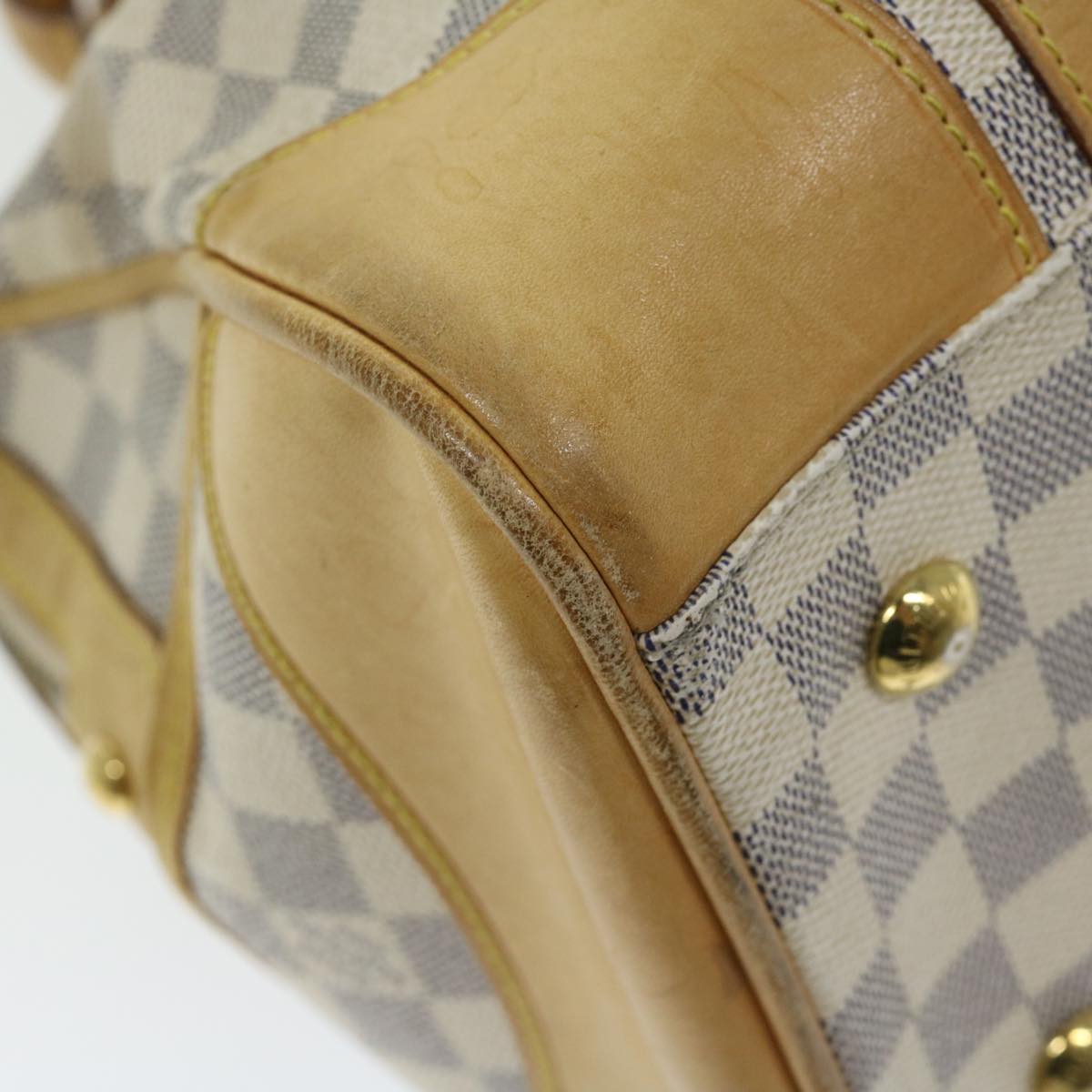 LOUIS VUITTON Damier Azur Berkeley Hand Bag N52001 LV Auth 66486