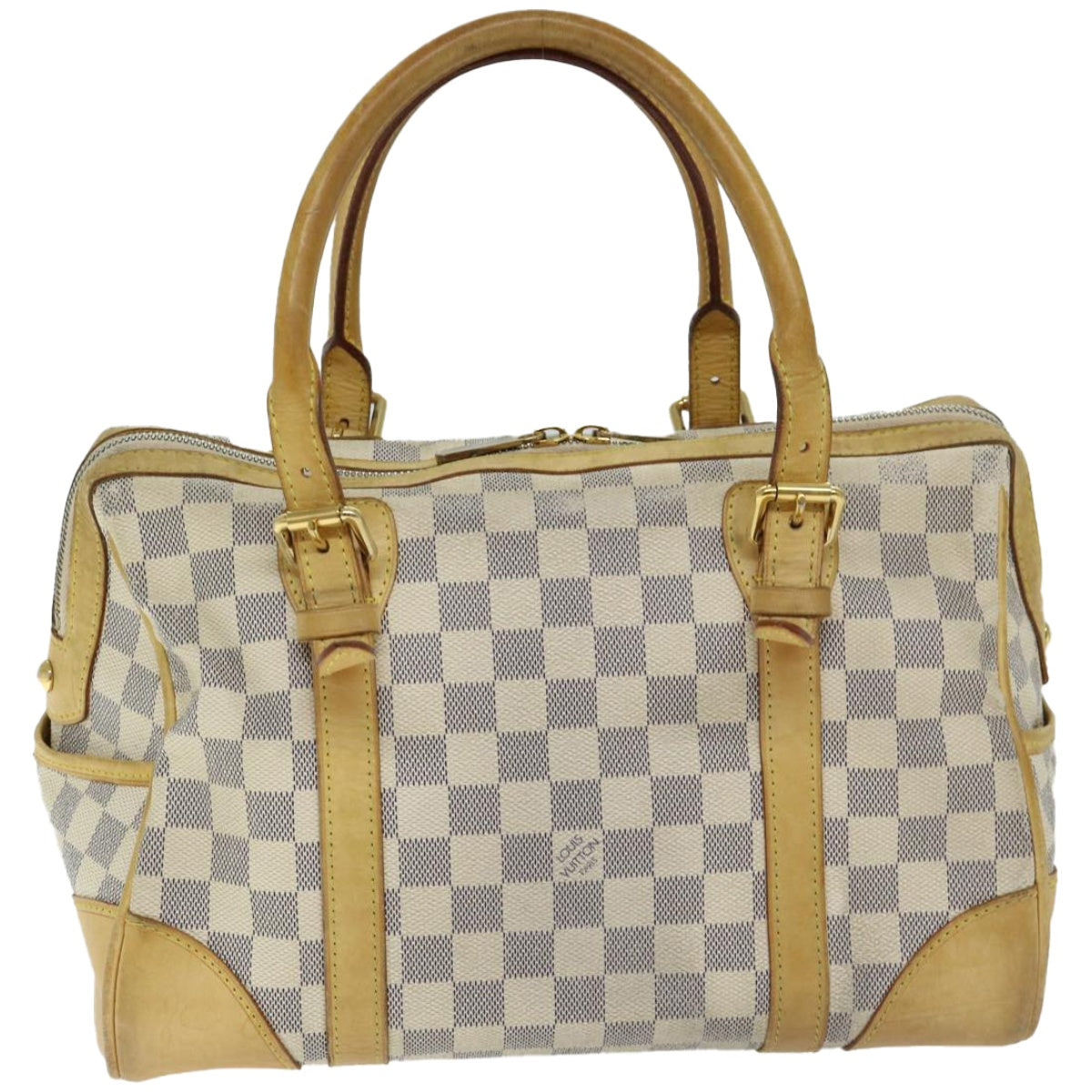 LOUIS VUITTON Damier Azur Berkeley Hand Bag N52001 LV Auth 66486