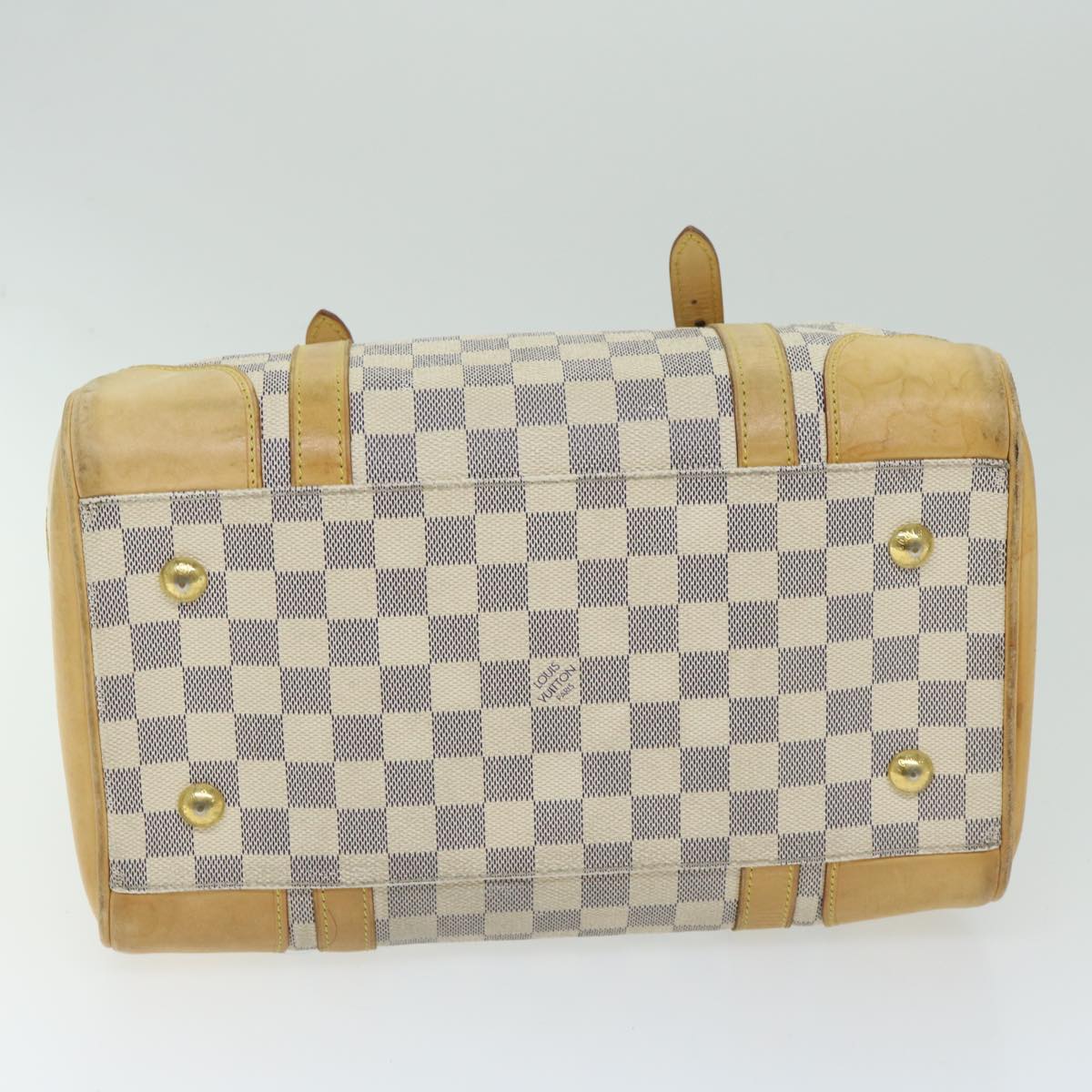 LOUIS VUITTON Damier Azur Berkeley Hand Bag N52001 LV Auth 66486