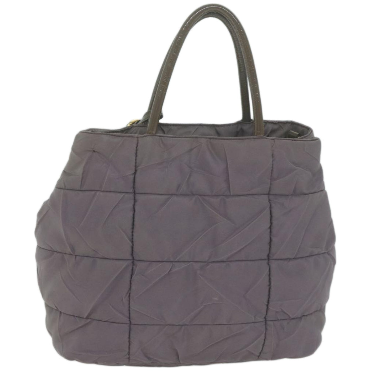 PRADA Hand Bag Nylon Purple Auth 66501