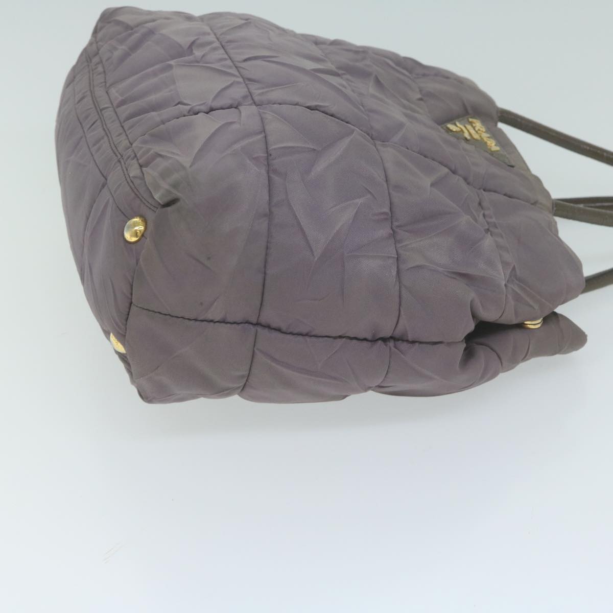 PRADA Hand Bag Nylon Purple Auth 66501