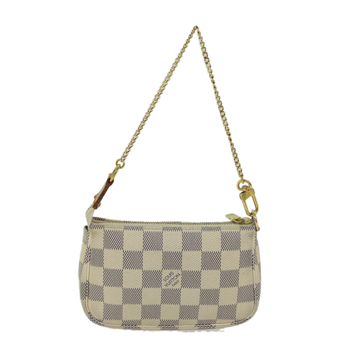 LOUIS VUITTON Damier Azur Mini Pochette Accessoires Pouch N58010 LV Auth 66512