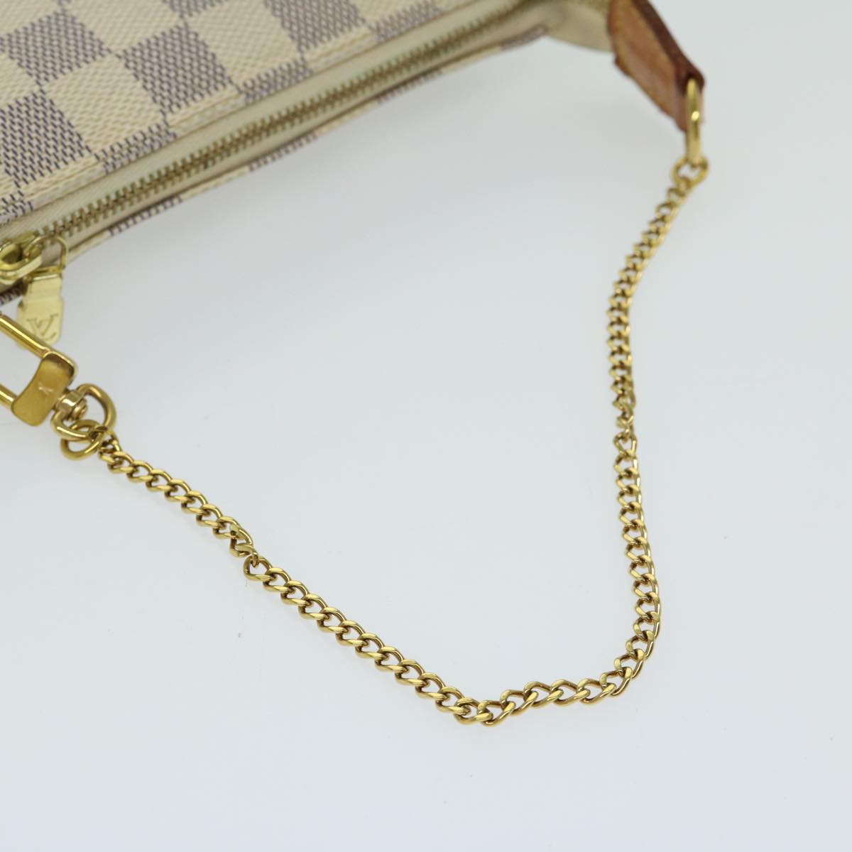 LOUIS VUITTON Damier Azur Mini Pochette Accessoires Pouch N58010 LV Auth 66512