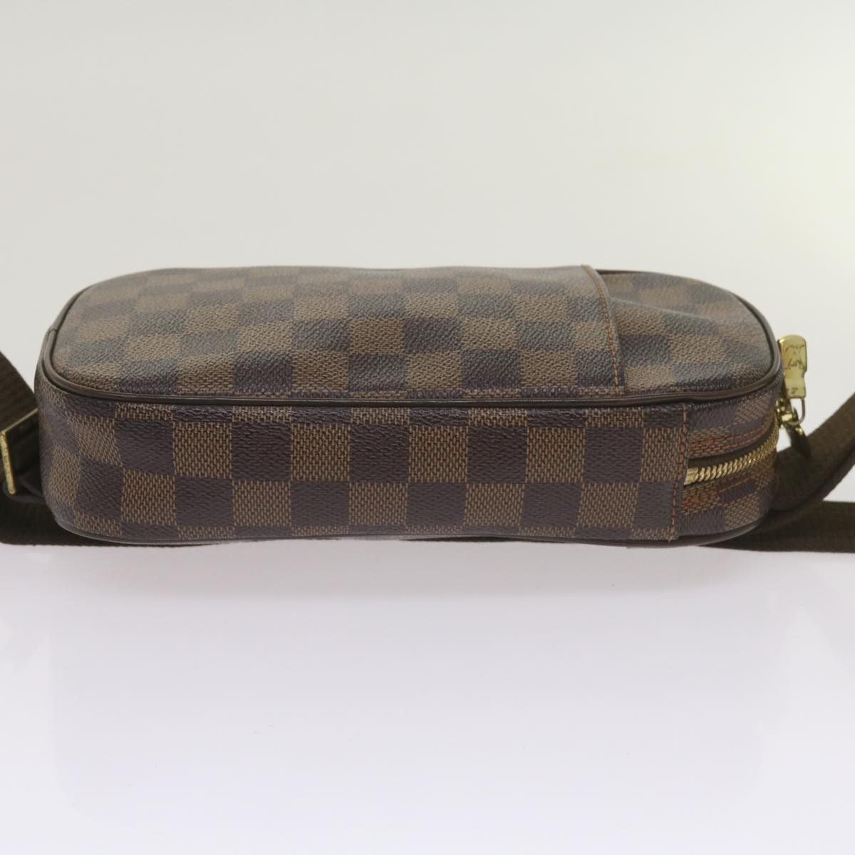 LOUIS VUITTON Damier Ebene Pochette Gange Shoulder Bag N48048 LV Auth 66518