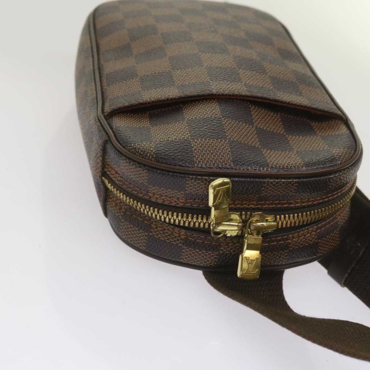 LOUIS VUITTON Damier Ebene Pochette Gange Shoulder Bag N48048 LV Auth 66518