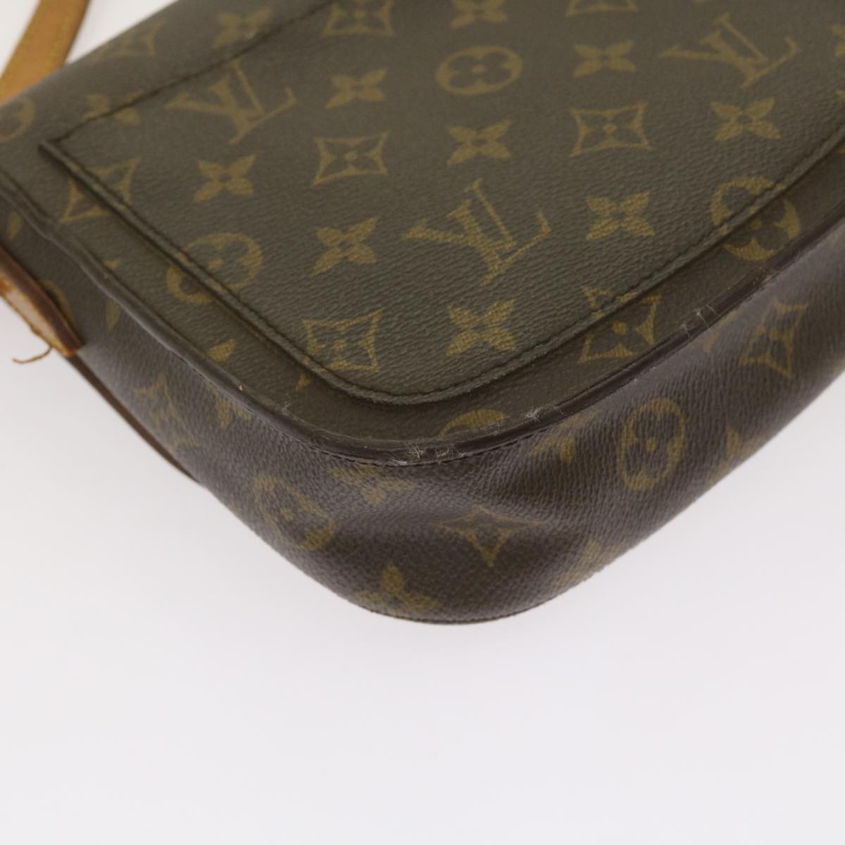 LOUIS VUITTON Monogram Saint Cloud MM Shoulder Bag M51243 LV Auth 66528