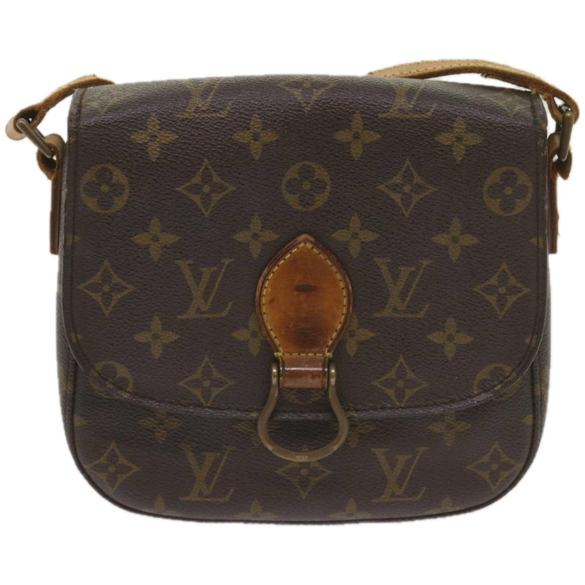 LOUIS VUITTON Monogram Saint Cloud MM Shoulder Bag M51243 LV Auth 66528