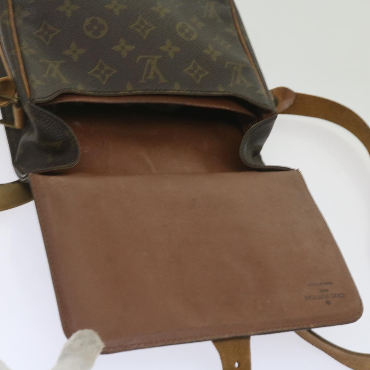 LOUIS VUITTON Monogram Cartouchiere MM Shoulder Bag M51253 LV Auth 66529