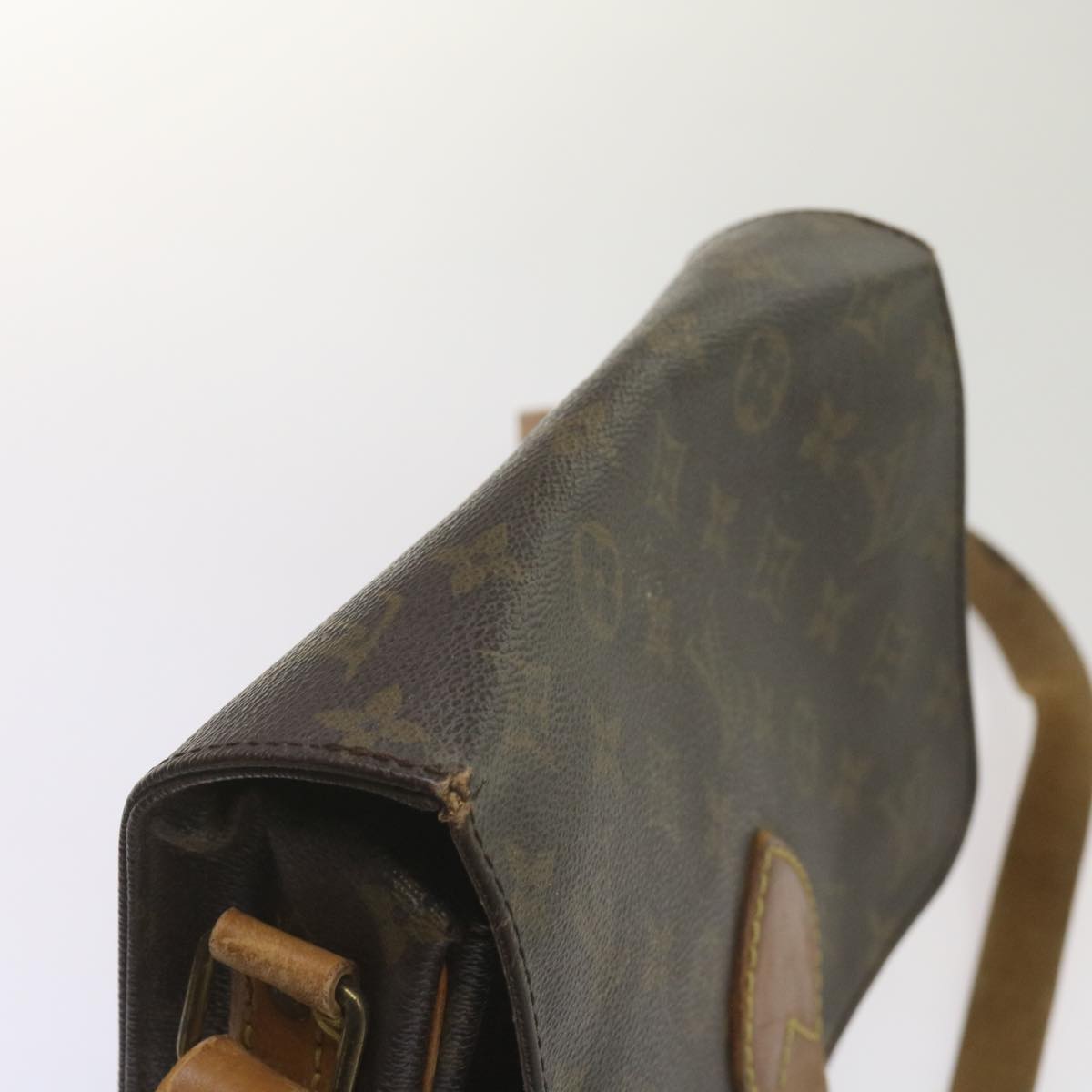 LOUIS VUITTON Monogram Cartouchiere MM Shoulder Bag M51253 LV Auth 66529