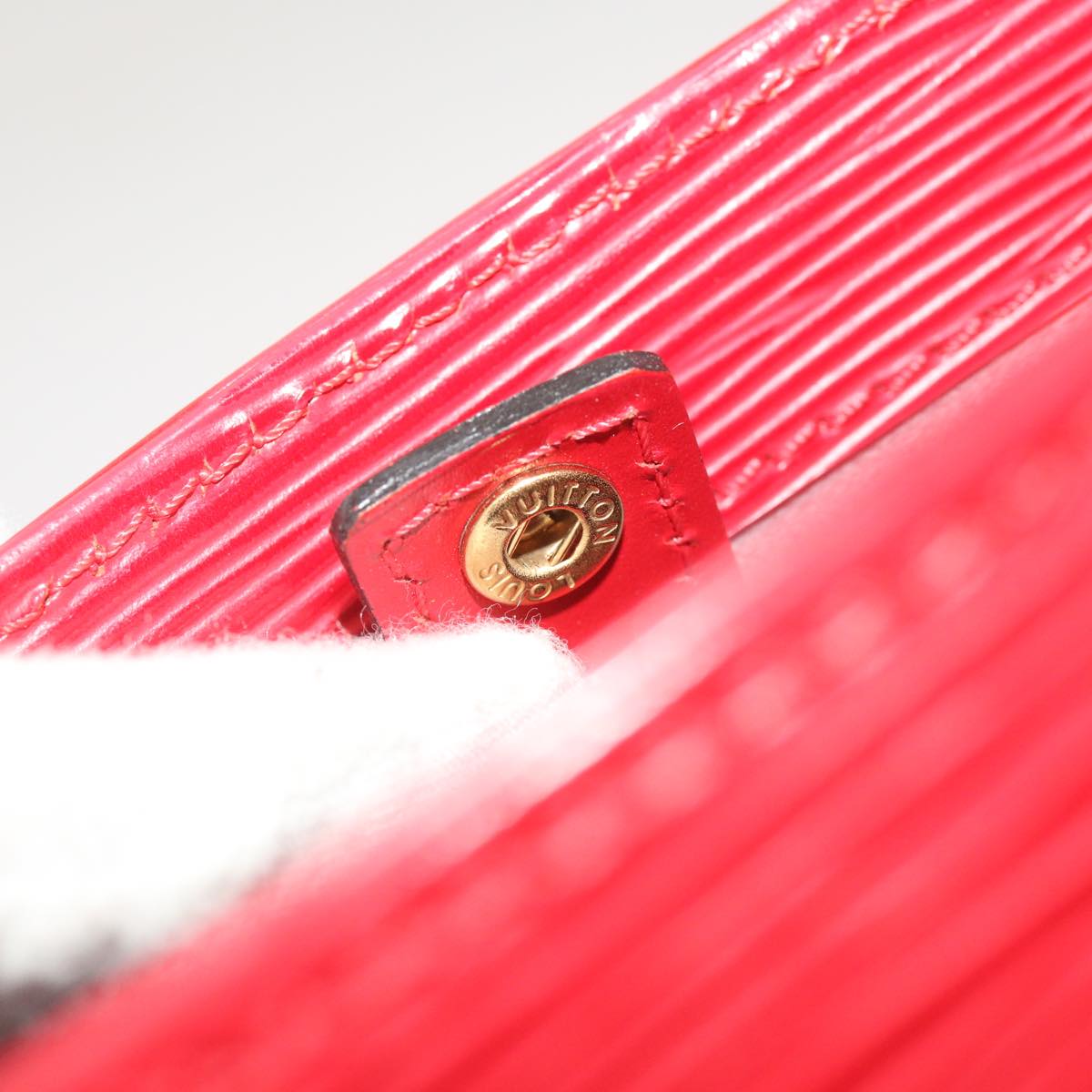 LOUIS VUITTON Epi Vavin PM Tote Bag SPO 2way Red LV Auth 66533SAV
