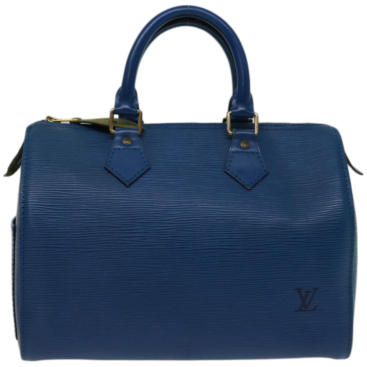 LOUIS VUITTON Epi Speedy 25 Hand Bag Toledo Blue M43015 LV Auth 66553