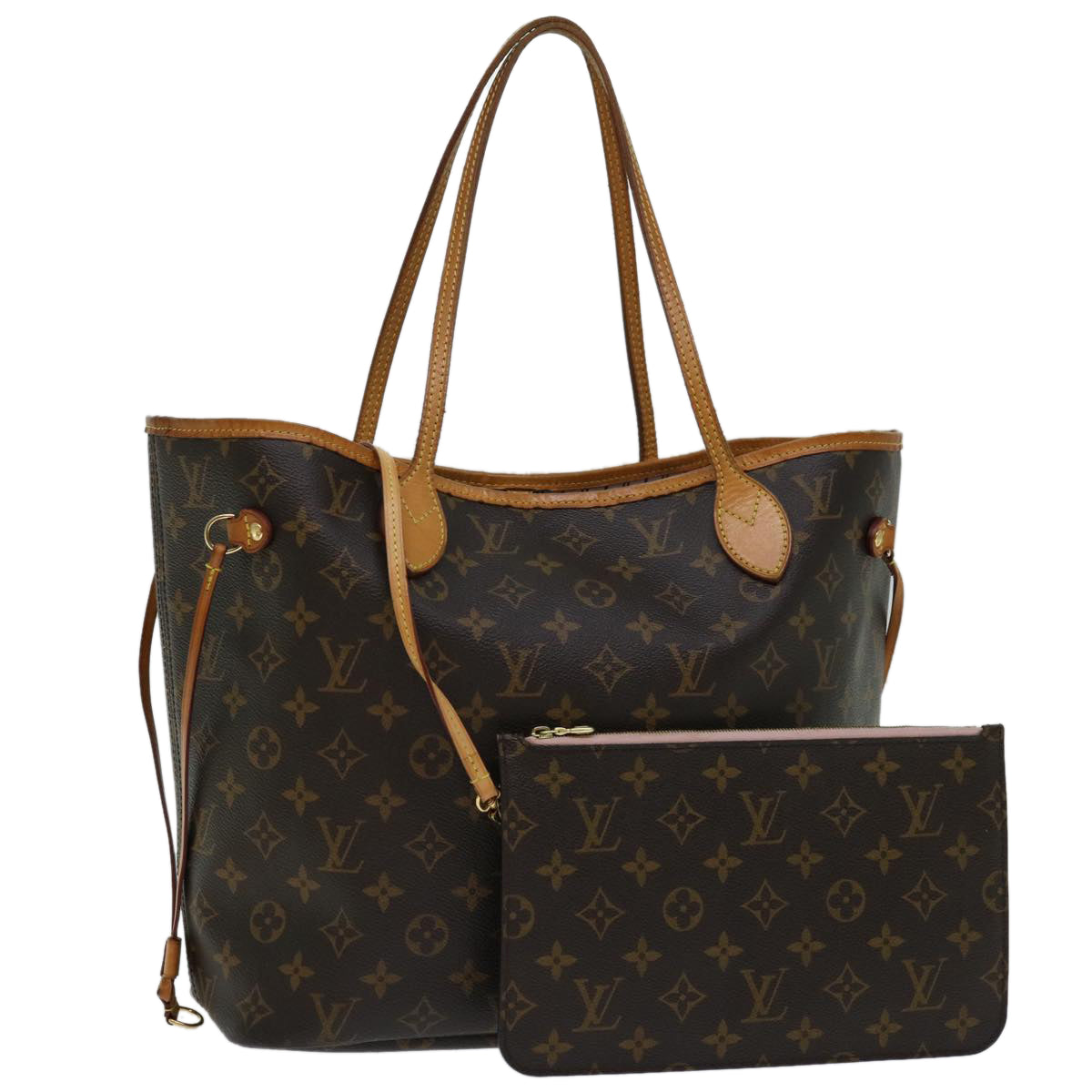 LOUIS VUITTON Monogram Neverfull MM Tote Bag M40156 LV Auth 66556