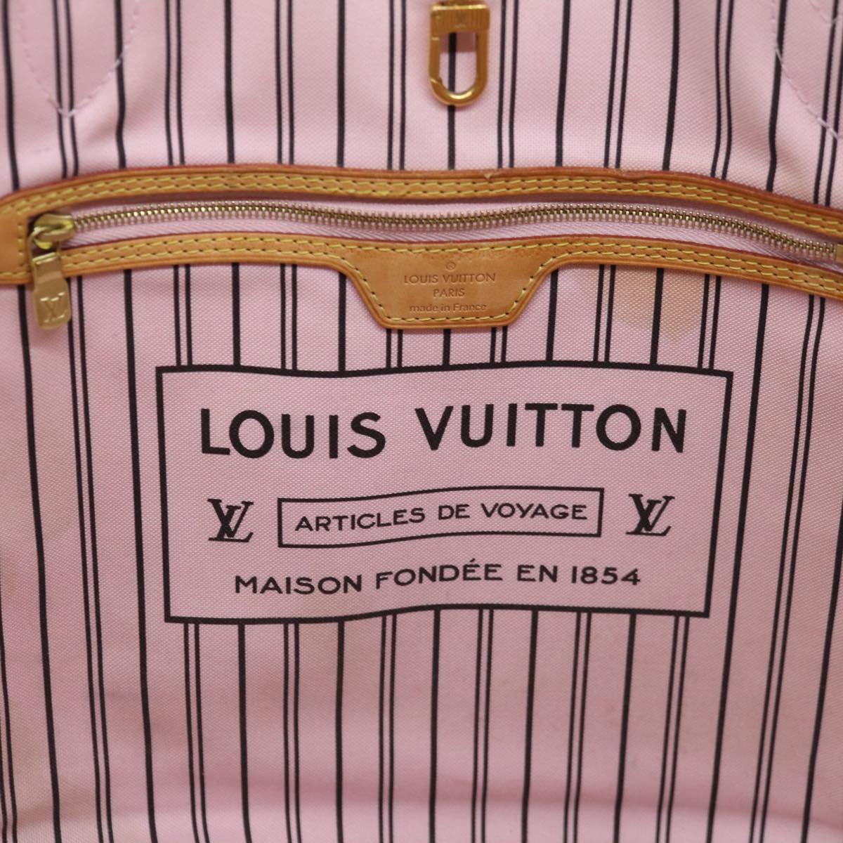 LOUIS VUITTON Monogram Neverfull MM Tote Bag M40156 LV Auth 66556