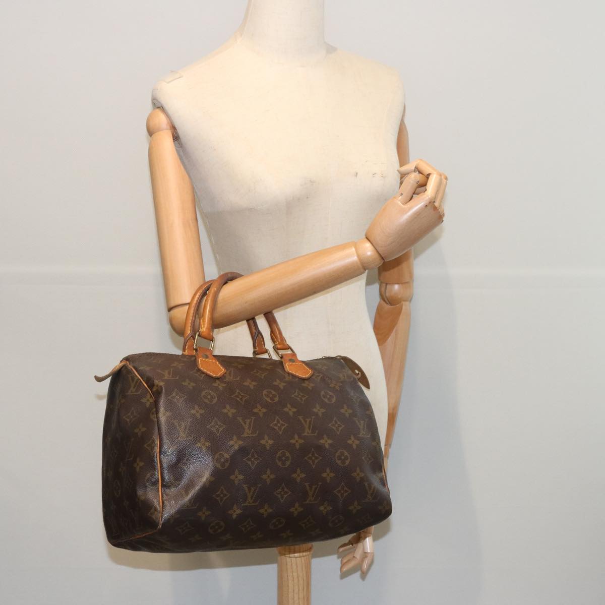 LOUIS VUITTON Monogram Speedy 30 Hand Bag M41526 LV Auth 66566