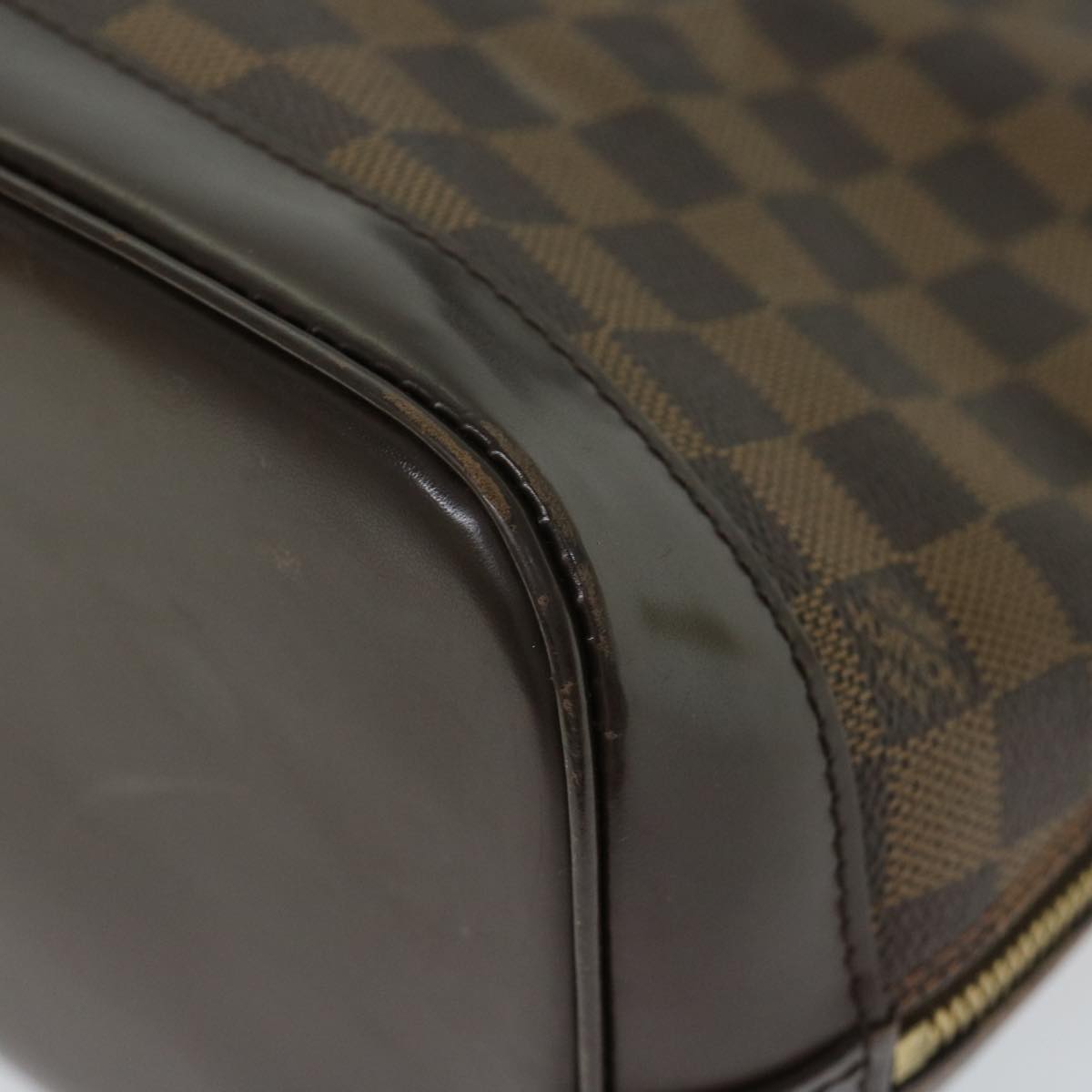 LOUIS VUITTON Damier Ebene Alma Hand Bag N51131 LV Auth 66574