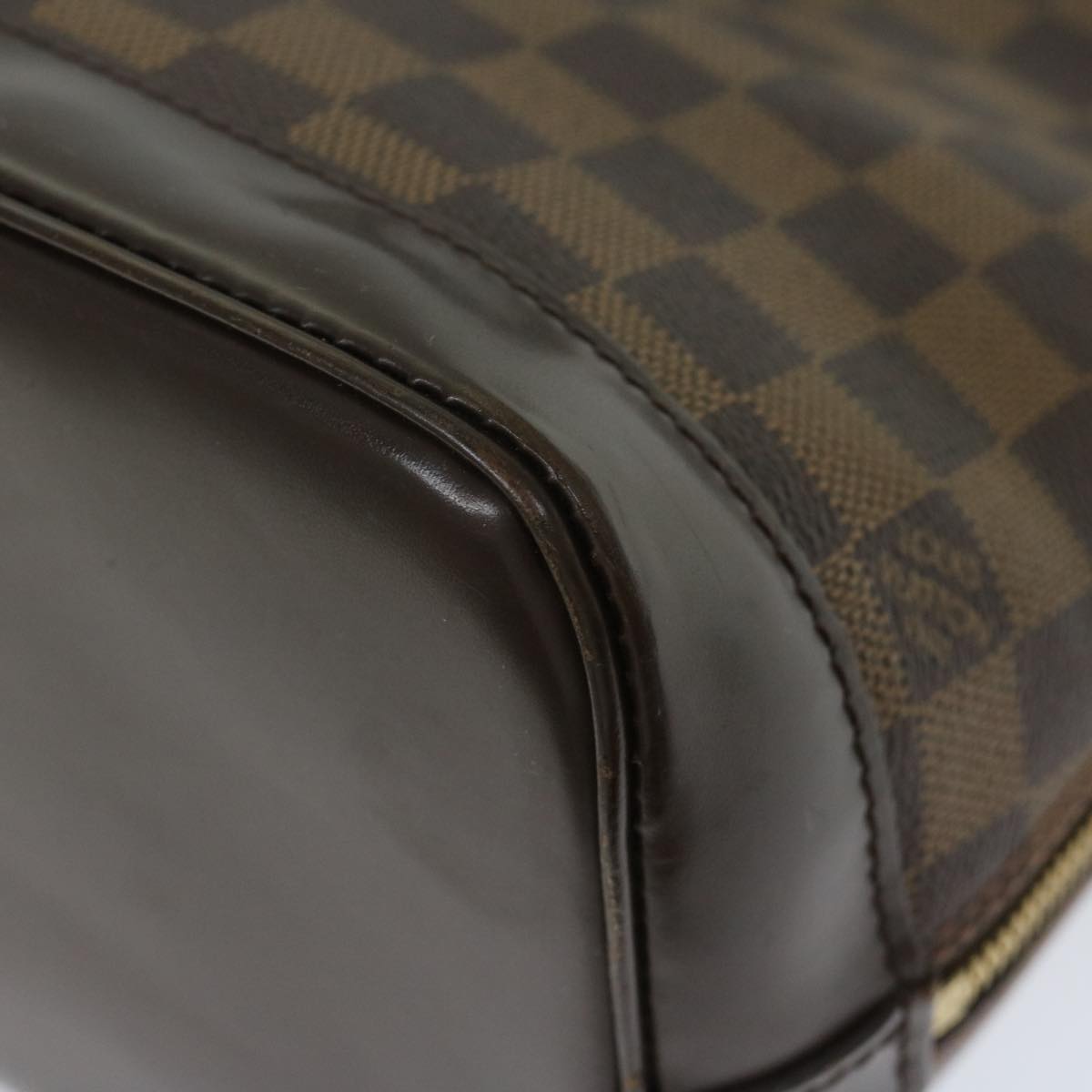 LOUIS VUITTON Damier Ebene Alma Hand Bag N51131 LV Auth 66574