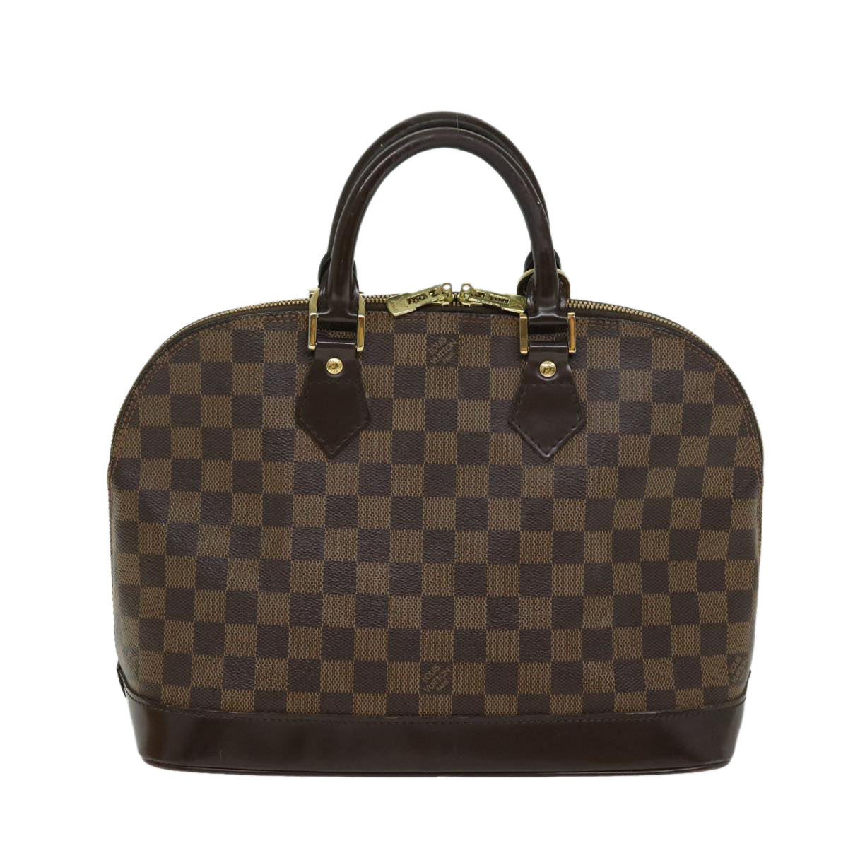 LOUIS VUITTON Damier Ebene Alma Hand Bag N51131 LV Auth 66574