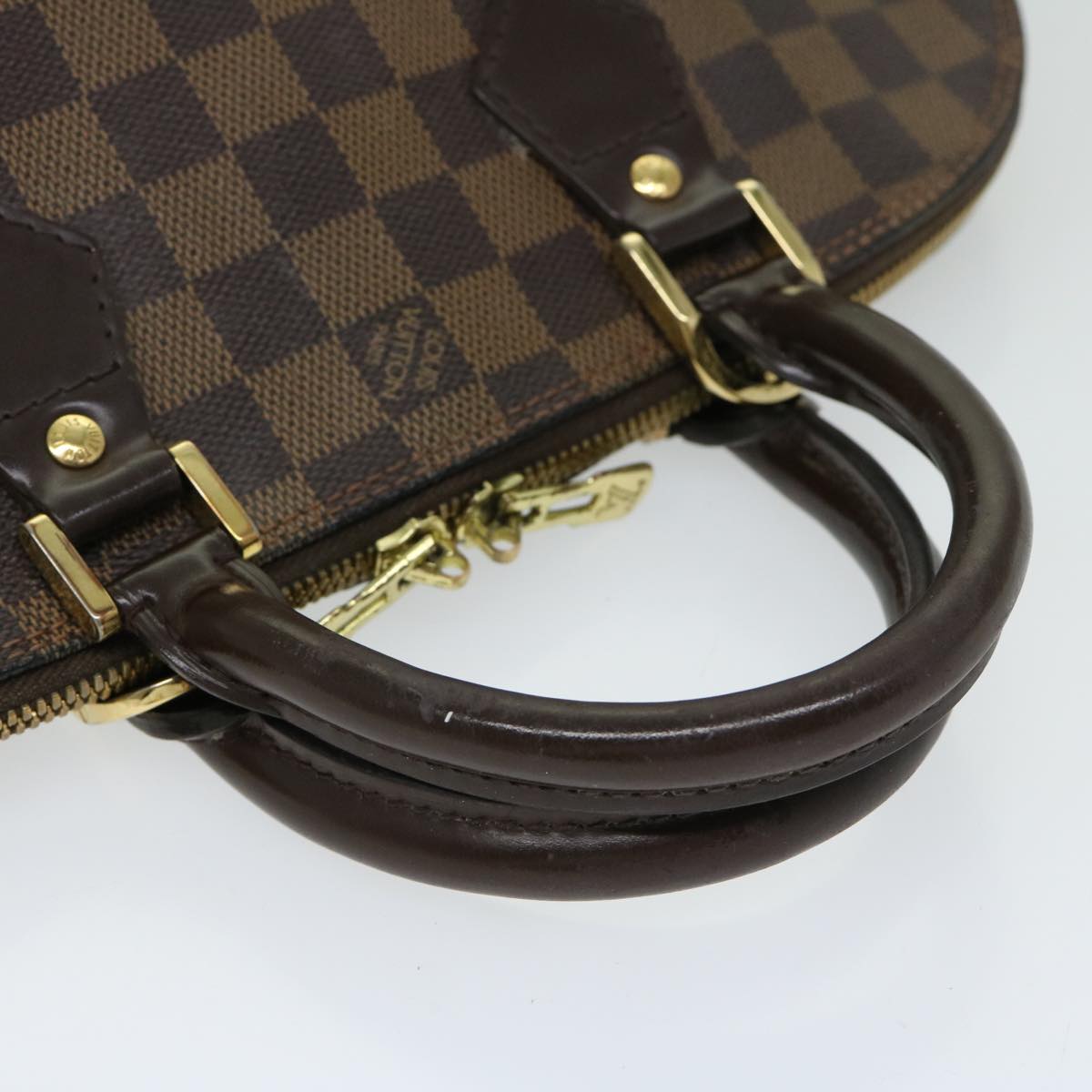 LOUIS VUITTON Damier Ebene Alma Hand Bag N51131 LV Auth 66574