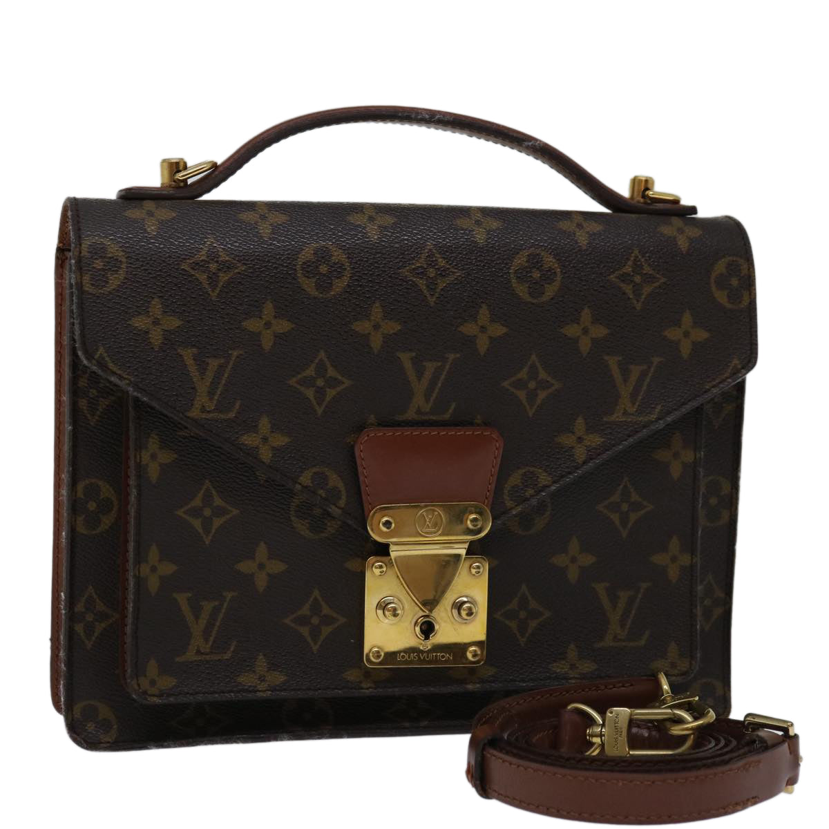 LOUIS VUITTON Monogram Monceau 26 Shoulder Bag 2way M51187 LV Auth 66625