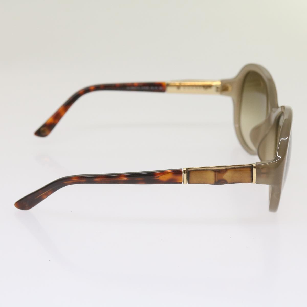 GUCCI Bamboo Sunglasses plastic Brown Auth 66637