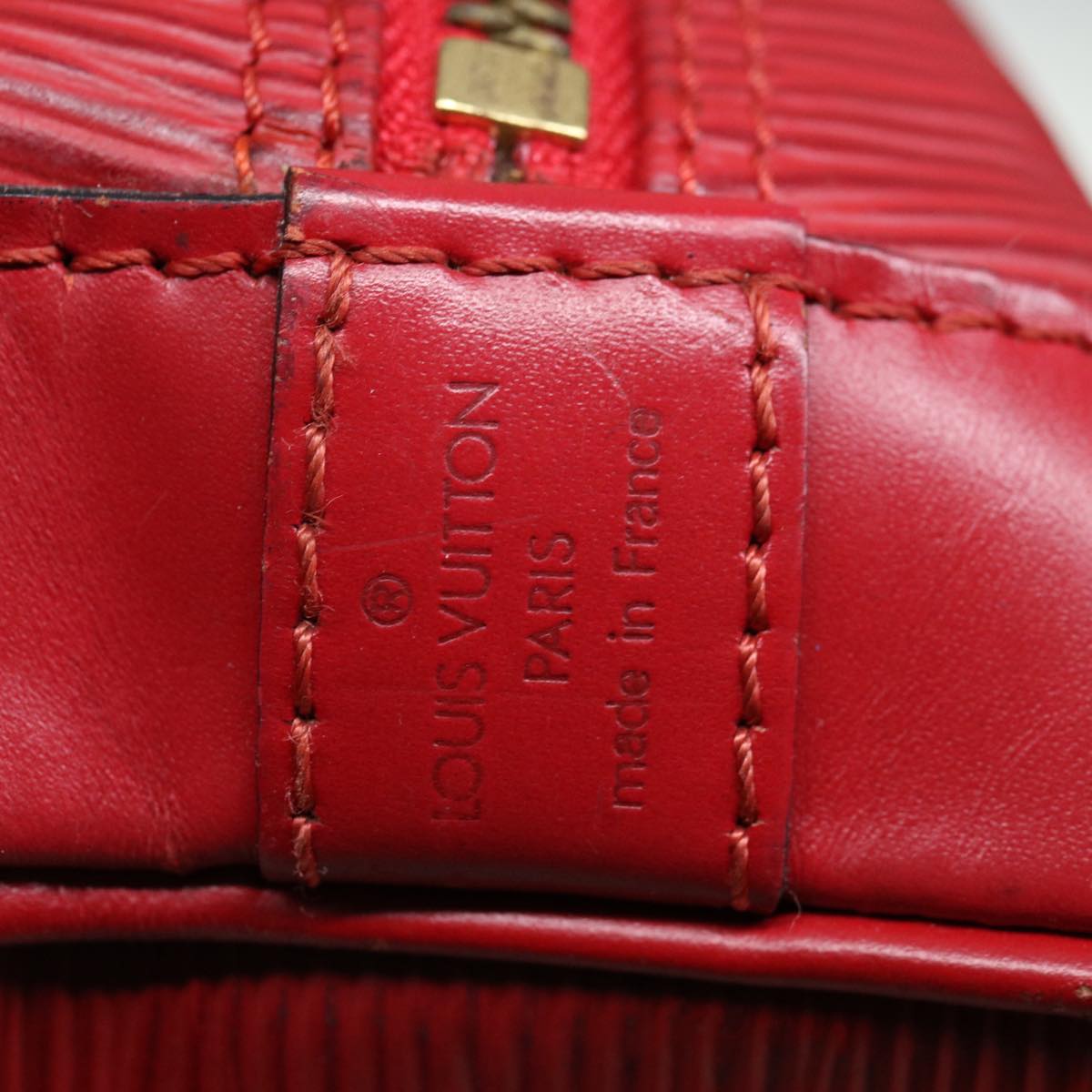 LOUIS VUITTON Epi Alma Hand Bag Castilian Red M52147 LV Auth 66669