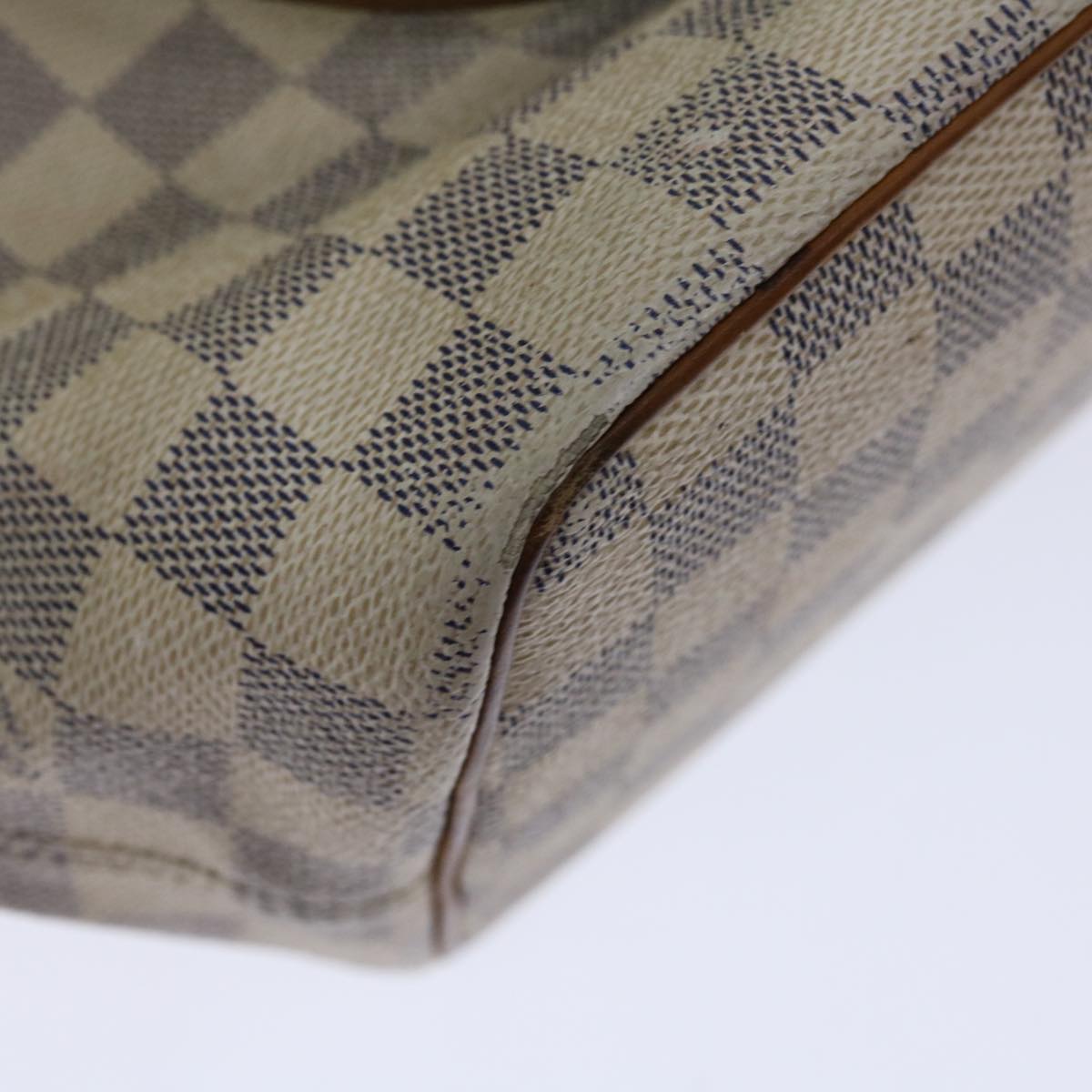 LOUIS VUITTON Damier Azur Saleya PM Tote Bag N51186 LV Auth 66674