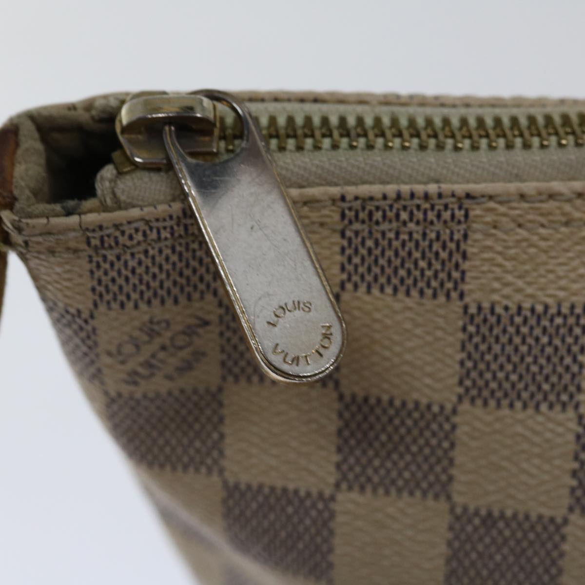 LOUIS VUITTON Damier Azur Saleya PM Tote Bag N51186 LV Auth 66674