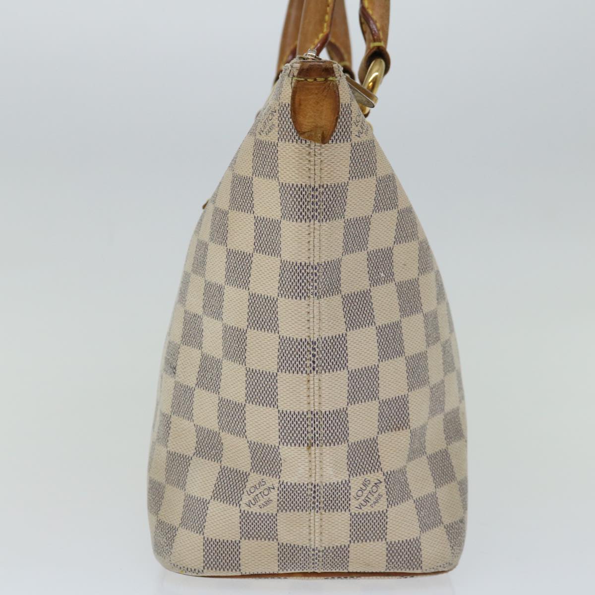 LOUIS VUITTON Damier Azur Saleya PM Tote Bag N51186 LV Auth 66674