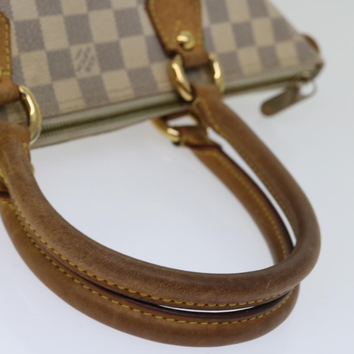 LOUIS VUITTON Damier Azur Saleya PM Tote Bag N51186 LV Auth 66674