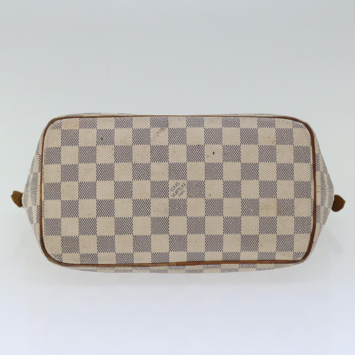 LOUIS VUITTON Damier Azur Saleya PM Tote Bag N51186 LV Auth 66674