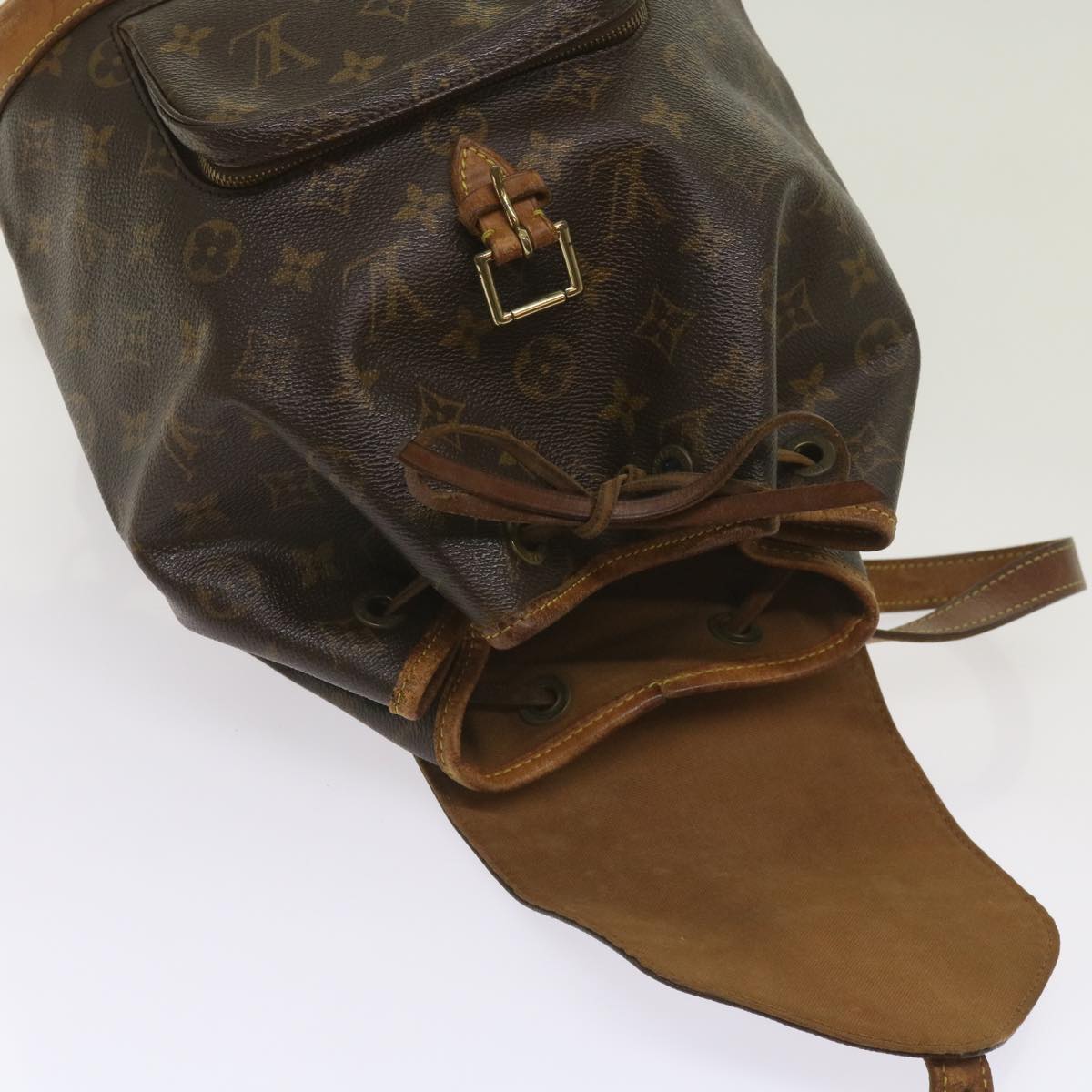 LOUIS VUITTON Monogram Montsouris MM Backpack M51136 LV Auth 66680