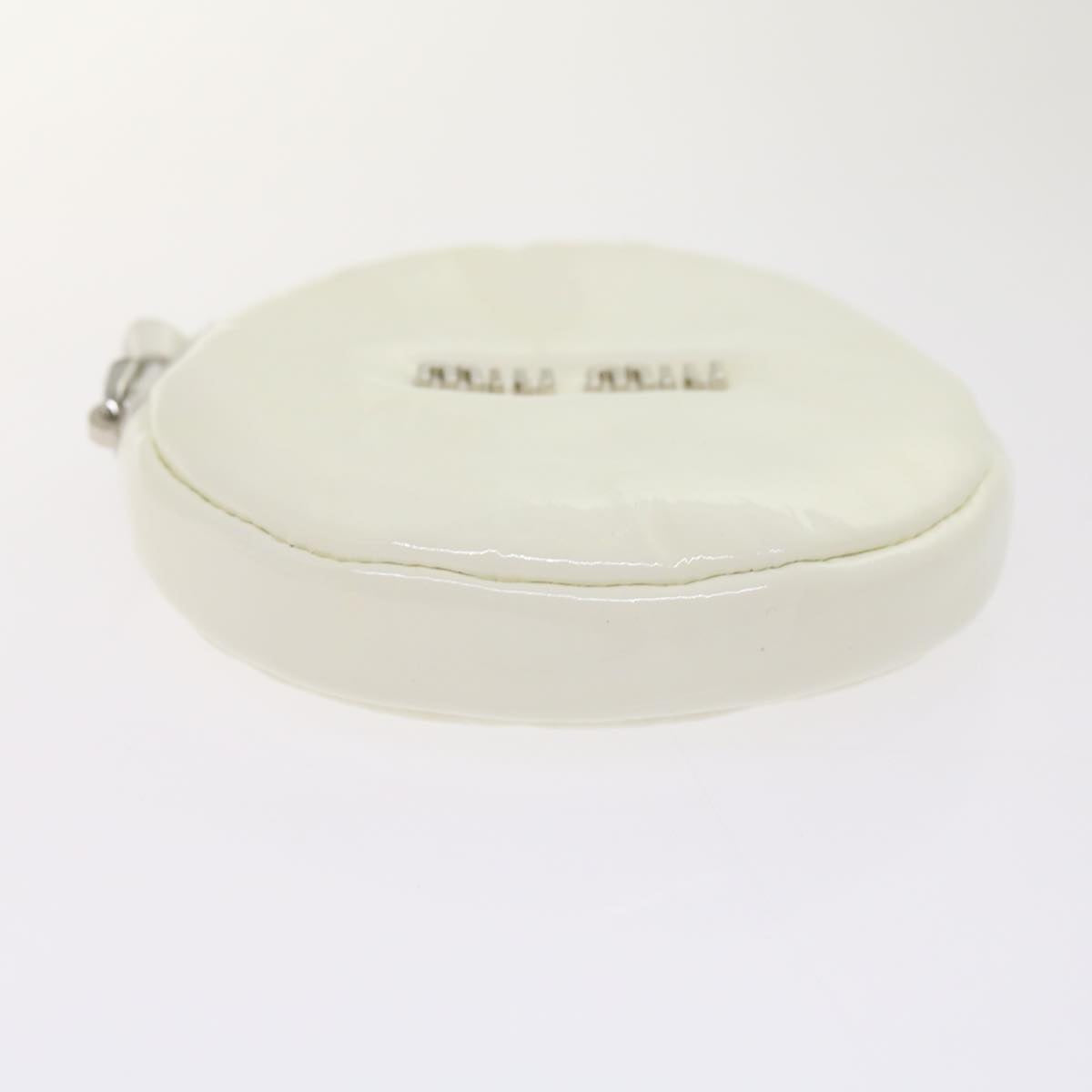 Miu Miu Shoulder Bag Enamel White Auth 66701