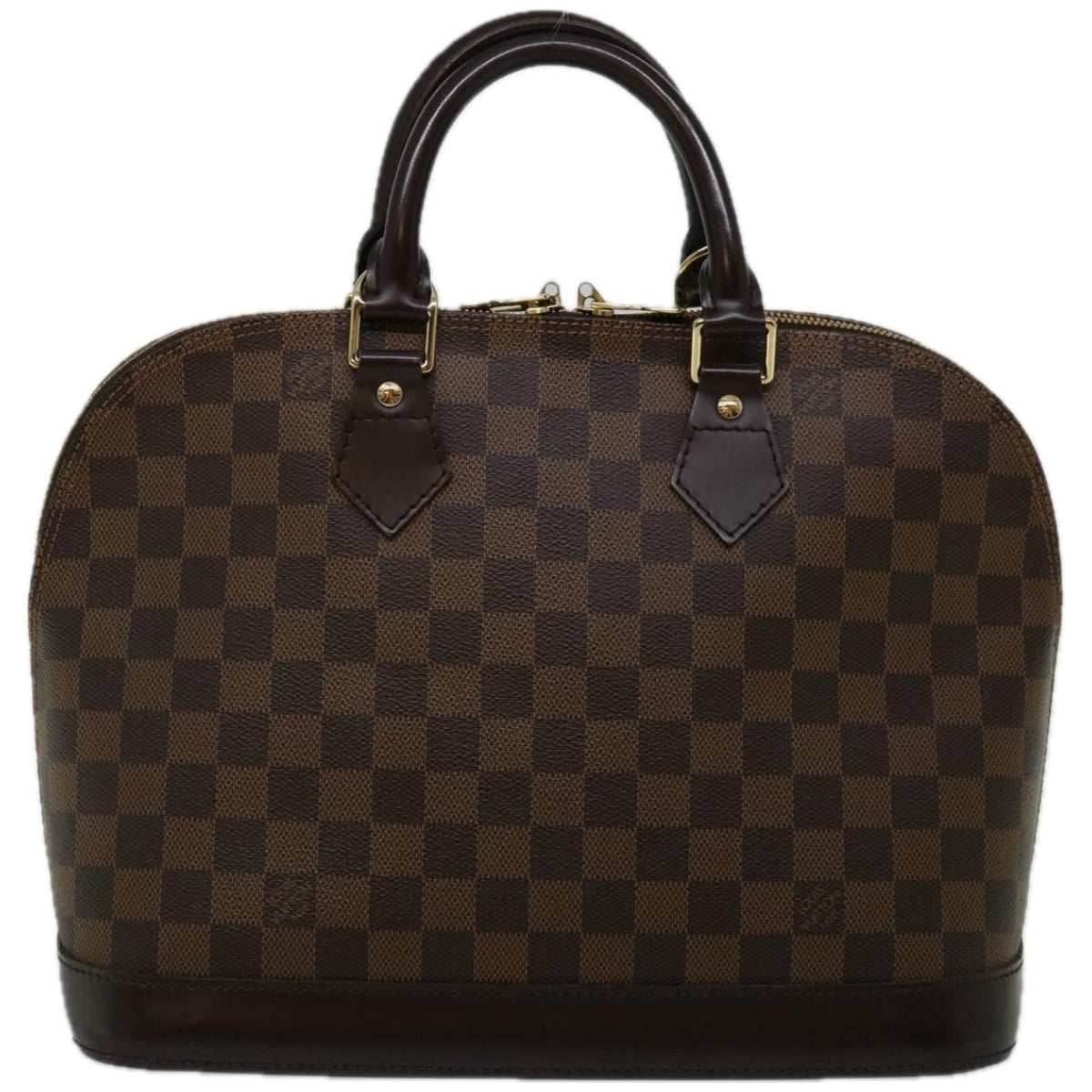 LOUIS VUITTON Damier Ebene Alma Hand Bag N51131 LV Auth 66706