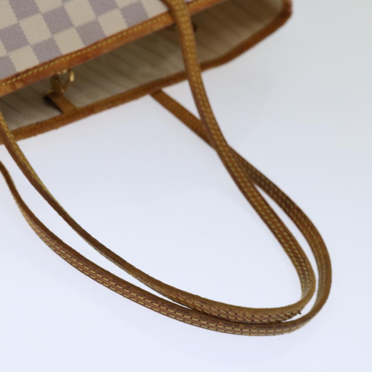 LOUIS VUITTON Damier Azur Neverfull MM Tote Bag N41605 LV Auth 66707