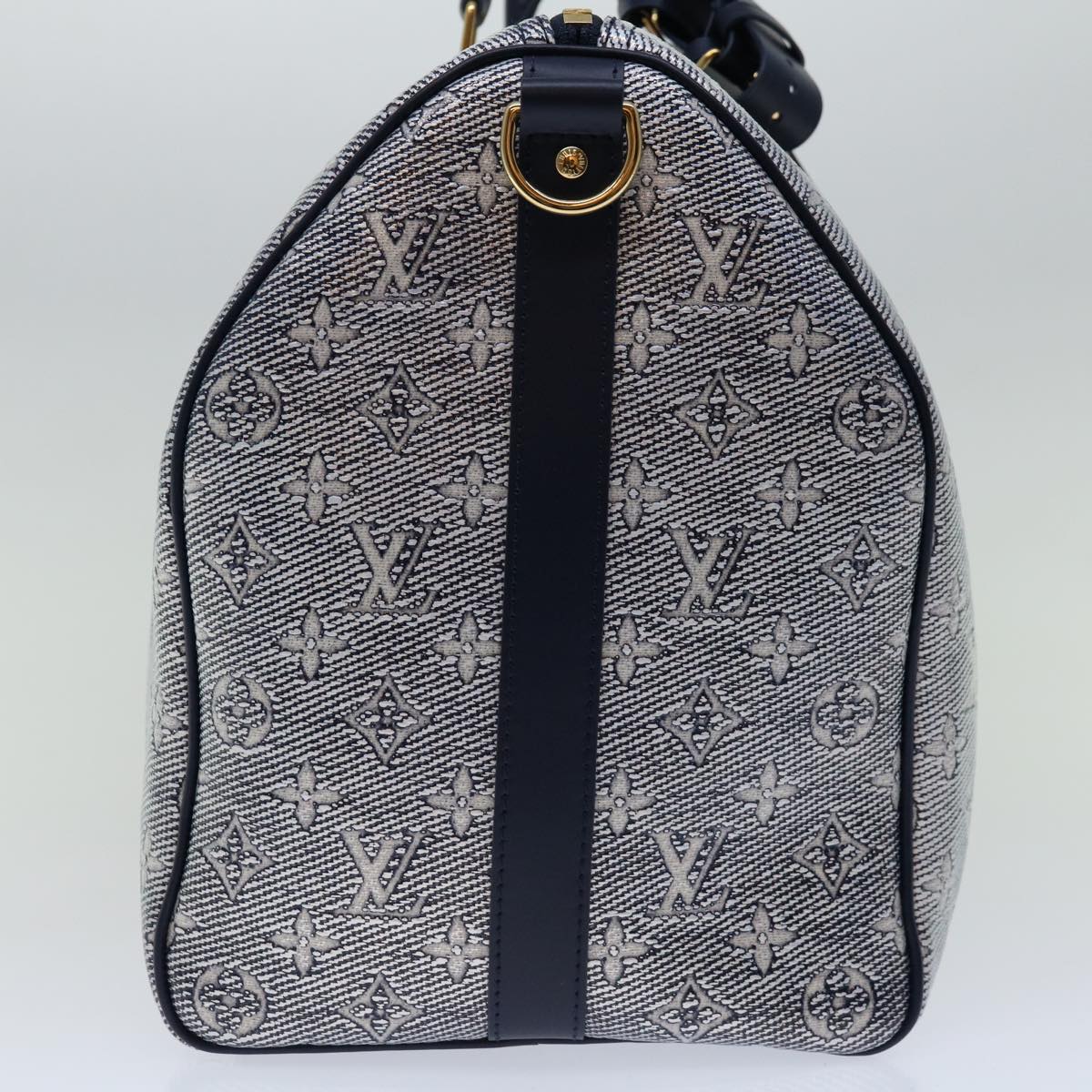 LOUIS VUITTON Laminated Jacquard Keepall Bandouliere 45 Bag M22923 Auth 66710S