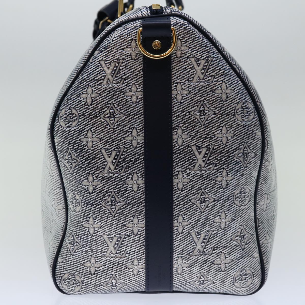 LOUIS VUITTON Laminated Jacquard Keepall Bandouliere 45 Bag M22923 Auth 66710S