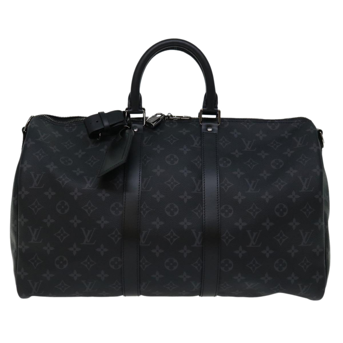 LOUIS VUITTON Monogram Eclipse Keepall Bandouliere 45 Bag M40569 LV Auth 66711A