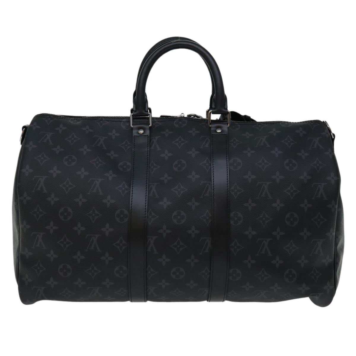 LOUIS VUITTON Monogram Eclipse Keepall Bandouliere 45 Bag M40569 LV Auth 66711A