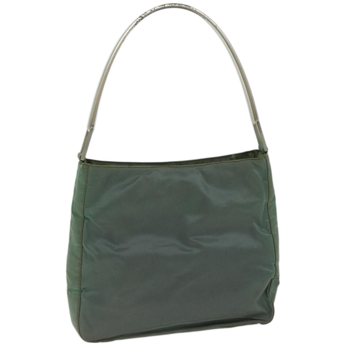 PRADA Tote Bag Nylon Green Auth 66712