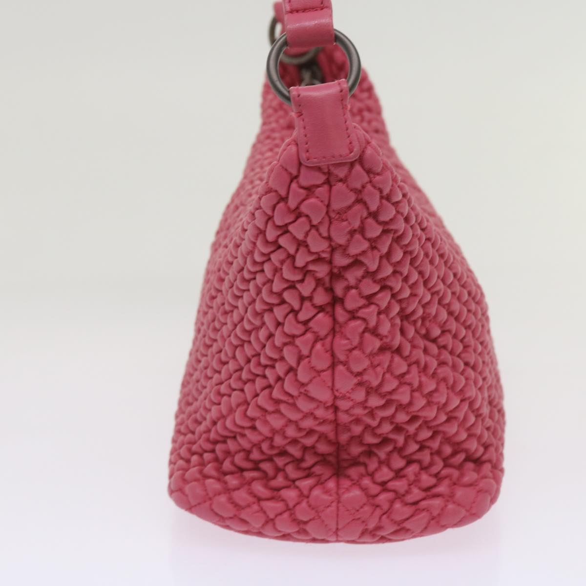 BOTTEGAVENETA Hand Bag Leather Pink Auth 66720