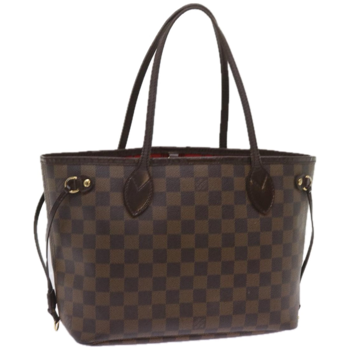 LOUIS VUITTON Damier Ebene Neverfull PM Tote Bag N51109 LV Auth 66728