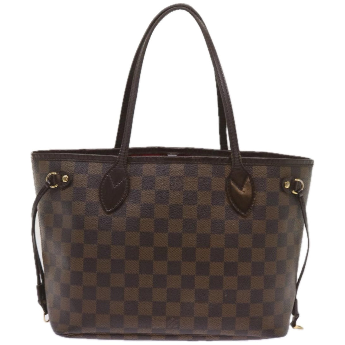 LOUIS VUITTON Damier Ebene Neverfull PM Tote Bag N51109 LV Auth 66728