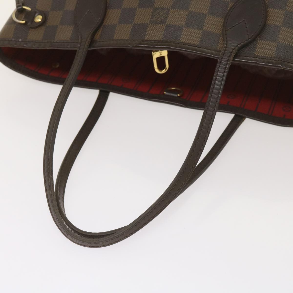 LOUIS VUITTON Damier Ebene Neverfull PM Tote Bag N51109 LV Auth 66728