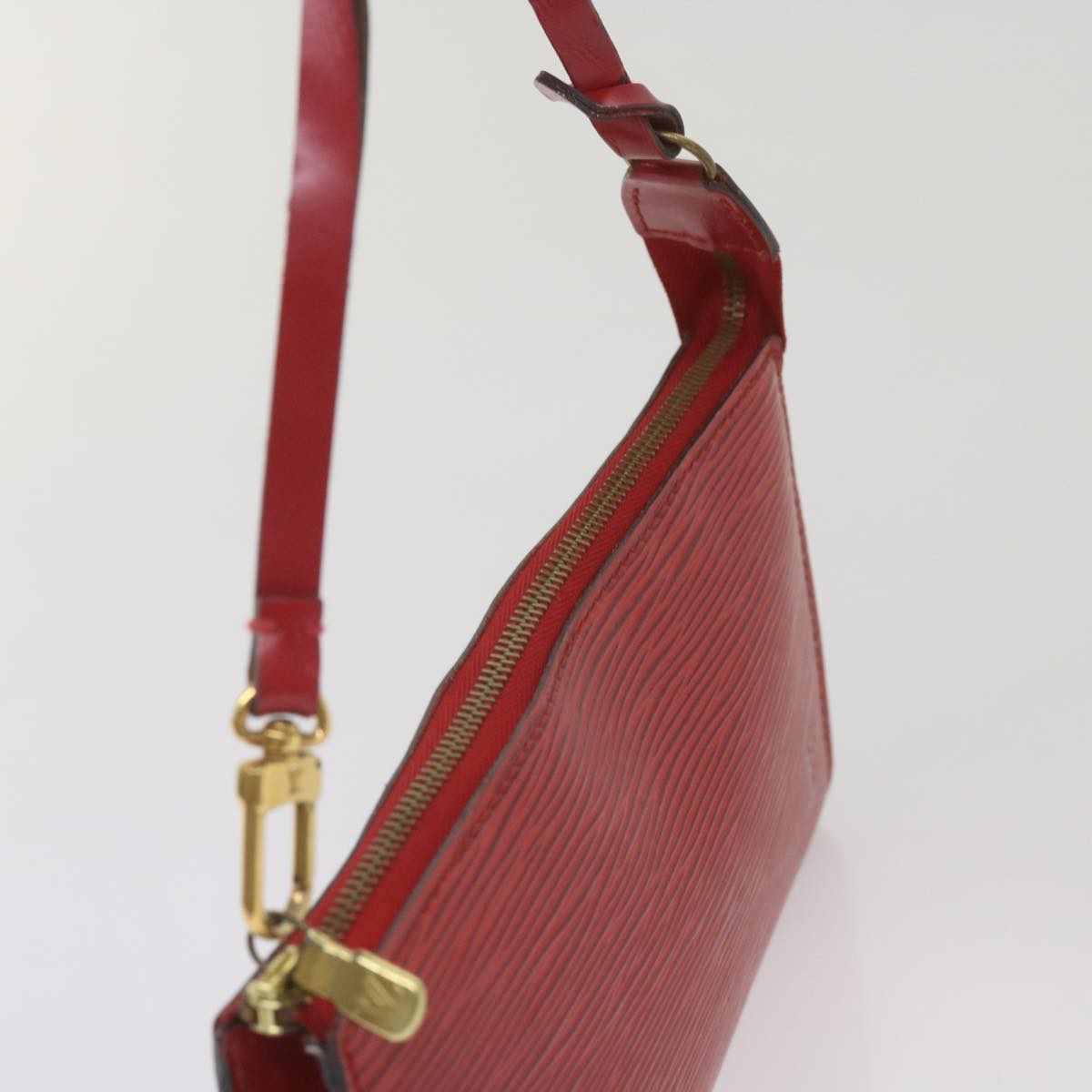 LOUIS VUITTON Epi Pochette Accessoires Accessory Pouch Red M52987 Auth 66760